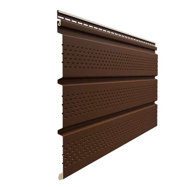 Софит Docke Premium, T4 с полной перфорацией, каштан