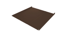 Фальц двойной стоячий Line Grand Line 0,45 Drap с пленкой на замках RAL 8017 шоколад