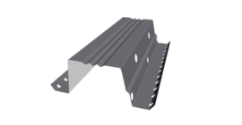 Вентилируемый прогон опорный фальц 35 0,45 PE RAL 7004 сигнальный серый (0,5 м)