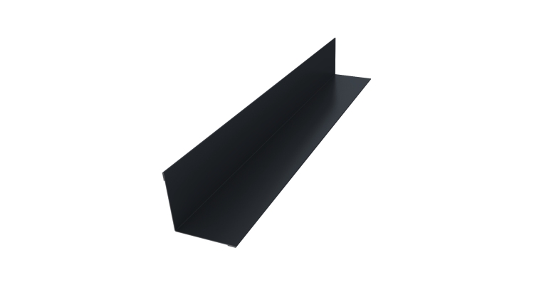 Угол внутренний 50х50 0,45 PE с пленкой RAL 7024 мокрый асфальт (2м)