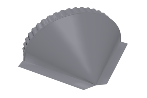 Заглушка конусная 0,45 PE RAL 7004 сигнальный серый