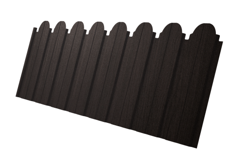 Профнастил С10B фигурный 0,45 Print Elite Coffee Wood TwinColor