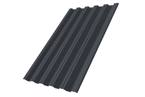 Профнастил HC35R GL 0,5 PurPro Matt 275 RAL 7024 мокрый асфальт