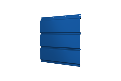 Софит металлический без перфорации 0,45 PE с пленкой RAL 5005 сигнальный синий