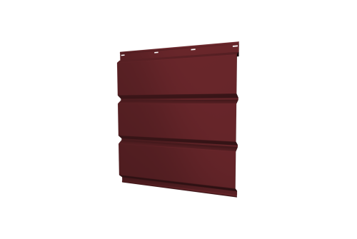 Софит металлический без перфорации 0,4 PE с пленкой RAL 3005 красное вино