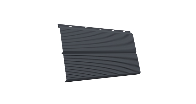 ЭкоБрус 0,345 Gofr GL 0.45 PE с пленкой RAL 7024 мокрый асфальт