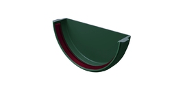 Заглушка желоба Классика 120 ПВХ Grand Line зеленый (RAL 6005)