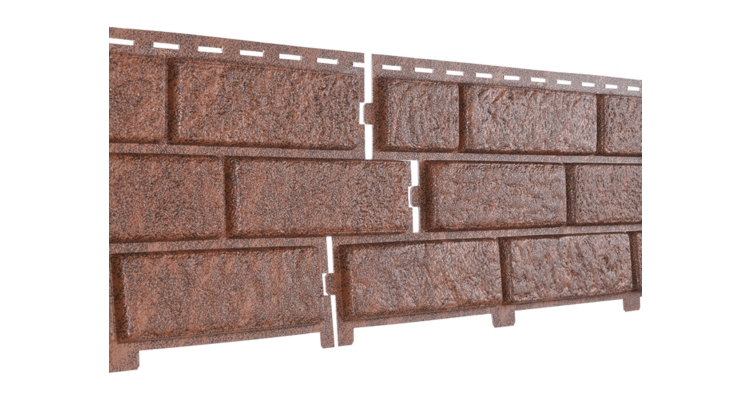 Фасадная панель Стоун-Хаус Кирпич Красный