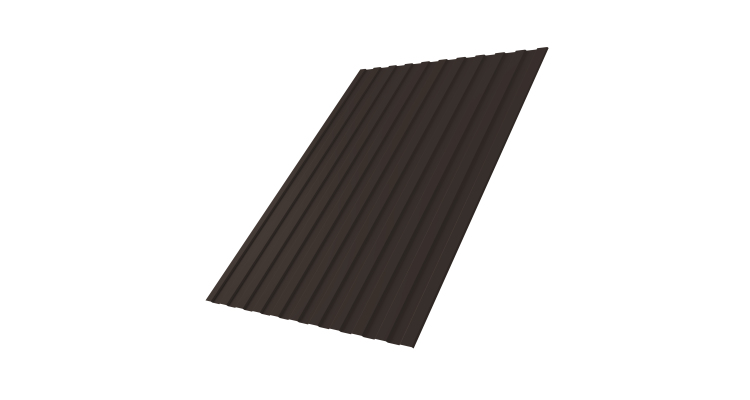 Профнастил С8А 0,5 Satin RR 32 темно-коричневый