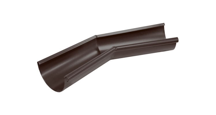 Угол желоба внутренний 135 гр 125 мм PU Мatt RAL 8017 шоколад