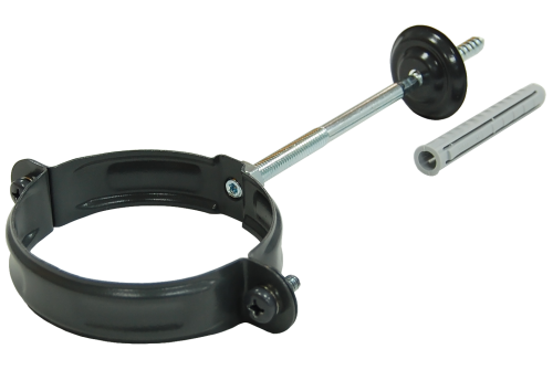 Хомут трубы PU 100 мм RAL 7024 мокрый асфальт