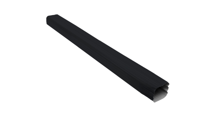 Труба прямоугольная Vortex 1м RAL 7024 мокрый асфальт