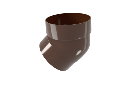 Колено трубы 45 град. ПВХ Grand Line темно-коричневое (RR32)