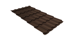 Профиль волновой квинта плюс 0,45 Drap TwinColor RAL 8017 шоколад