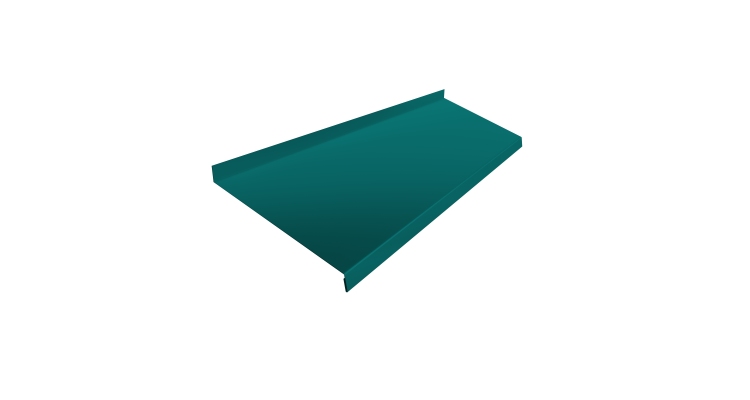 Отлив простой 200 0,45 PE с пленкой RAL 5021 водная синь (3м)