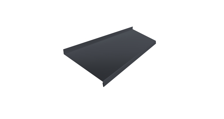 Отлив простой 200 0,45 Drap ST RAL 7024 мокрый асфальт (2м)