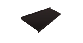 Отлив простой 200 0,45 Drap ST RAL 9005 черный (2м)