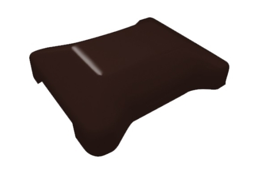 Крышка для забора жалюзи универсальная RAL 8017