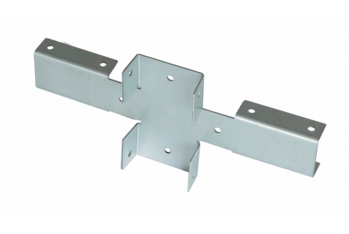 Кронштейн Х для крепления лаг к столбам цинк Zn