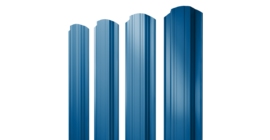 Штакетник Прямоугольный фигурный 0.5 Satin RAL 5005 сигнальный синий