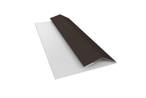 Планка финишная Блок-хаус new 0,5 Drap TX RR 32 темно-коричневый (2м)