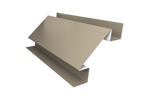 Планка угла внутреннего сложного Блок-хаус new 0,45 PE с пленкой RAL 1015 светлая слоновая кость (2м)