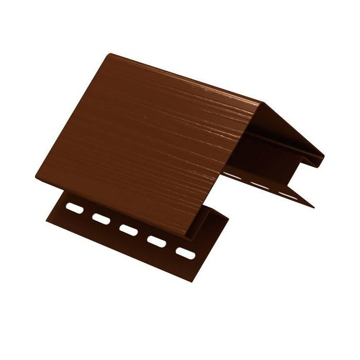 Наружный угол сайдинга 3050 ЮП (уп 5 шт), цвет коричневый