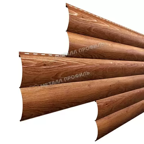 Сайдинг Металл Профиль Woodstock-Н-28х330 (ECOSTEEL_T-01-ЗолотойДуб-0.5)