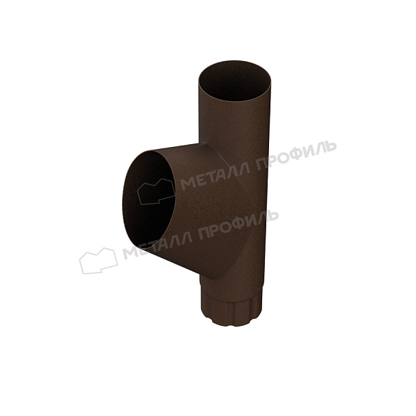Тройник трубы Металл Профиль Foramina Freeze PUR D100 DarkBrown