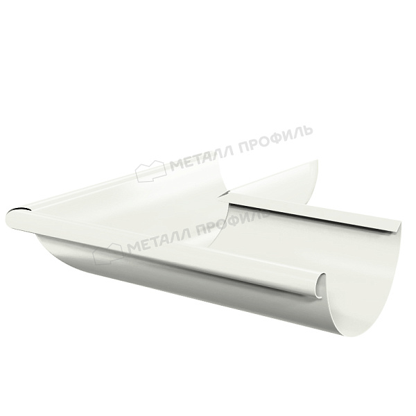 Угол желоба наружный Металл Профиль GRANDSYSTEM D125х90 градусов RAL 9010