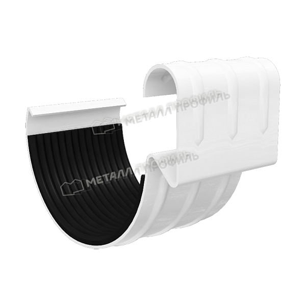 Соединитель желоба Металл Профиль GRANDSYSTEM D125 RAL 9010