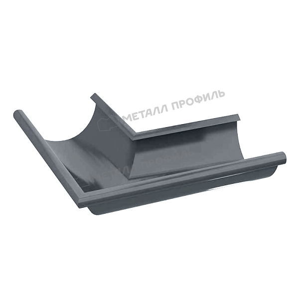 Угол желоба наружный Металл Профиль GS lite 125х90 градусов RAL 7024