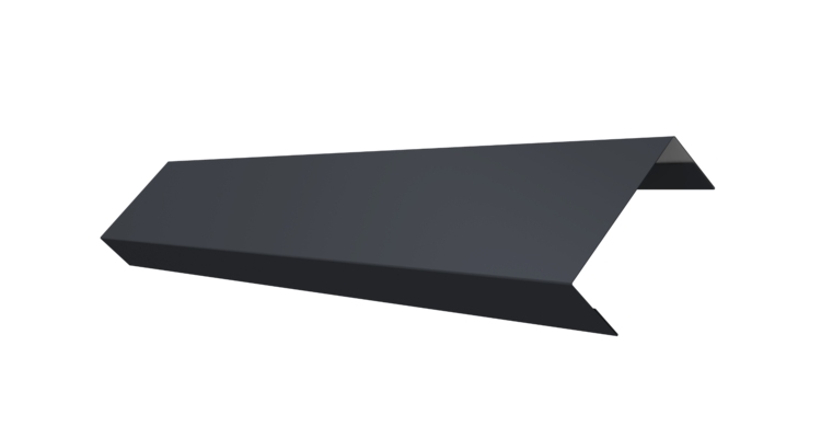 Ламель лицевая 50 забора жалюзи Texas 0.5 Satin Matt TX RAL 7024 мокрый асфальт