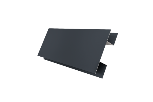 Планка H-образная Экобрус 0,5 Satin с пленкой RAL 7024 мокрый асфальт (3м)