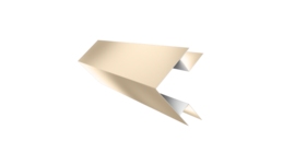 Планка угла внешнего сложного Экобрус Grand Line 0,45 Drap TX RAL 1015 светлая слоновая кость (3м)