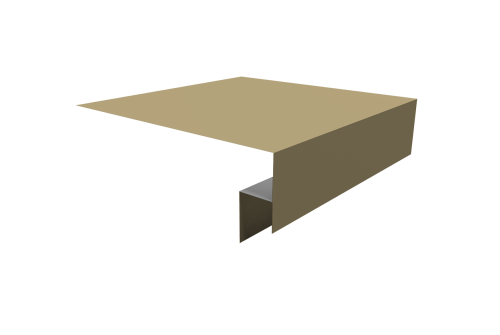 Планка околооконная сложная Экобрус Grand Line 200х50х25 0,45 PE с пленкой RAL 1014 слоновая кость (2м)