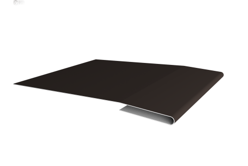 Планка начальная 0,5 Satin с пленкой RR 32 темно-коричневый (3м)