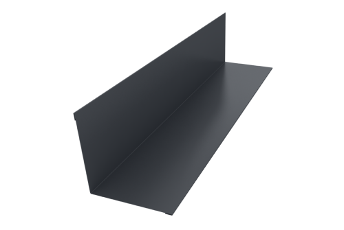 Угол внутренний 110х110 0,45 PE с пленкой RAL 7024 мокрый асфальт (3м)