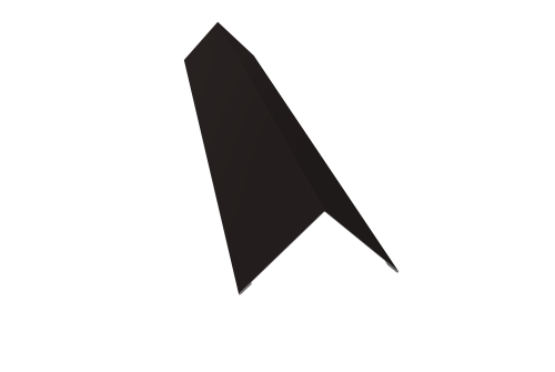 Угол внешний 110х110 0,5 Satin с пленкой RAL 9005 черный (2м)