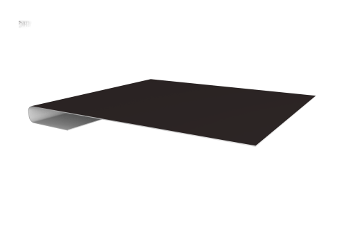 Планка завершающая 0,45 Drap TX RAL 9005 черный (3м)