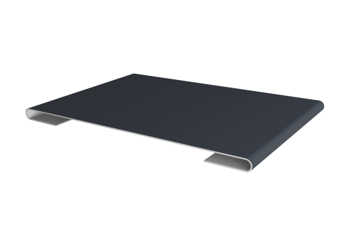 Планка стыковочная 0,45 PE с пленкой RAL 7024 мокрый асфальт (2м)