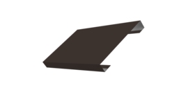 Ламель лицевая 150 забора жалюзи Texas стартовая/финишная для калиток и ворот 0.5 Drap с пленкой RR 32 темно-коричневый