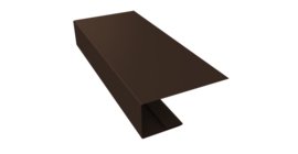 J-Профиль 18мм 0,45 Drap TwinColor RAL 8017 шоколад (3м)