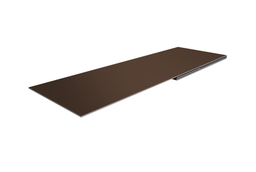 Планка финишная 48х25 0,45 Drap TX RAL 8017 шоколад (2м)