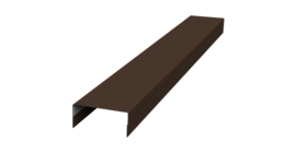 Крышка 30х15 жалюзи Texas 0,45 PE-Double RAL 8017 шоколад (3м)