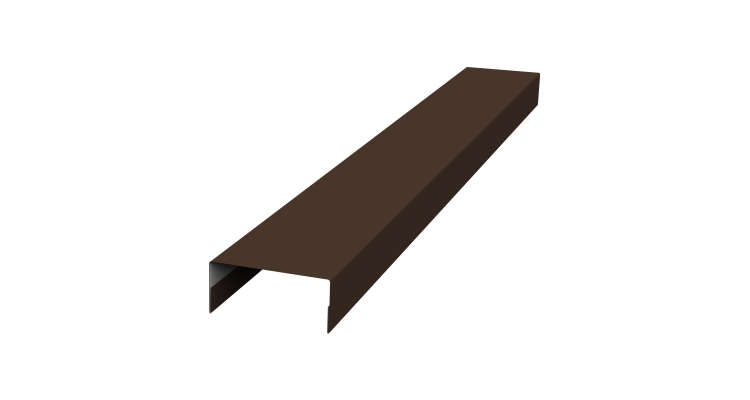 Крышка 30х20 жалюзи Texas 0,45 PE-Double RAL 8017 шоколад (2,5м)