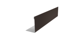 Нащельник 125 Texas 25х35 0,5 Drap TX RR 32 темно-коричневый (L1,8)