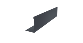 Нащельник 125 Texas 25х35 0,5 Velur X RAL 7024 мокрый асфальт (L2,0)