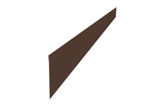 Ламель забора жалюзи Palermo 0,45 PE-Double RAL 8017 шоколад