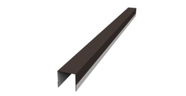 Планка вертикальная обратная для забора жалюзи Palermo 0,5 PurPro RR 32 темно-коричневый (2,5м)